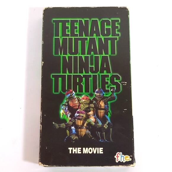 Vintage 1990 Teenage Mutant Ninja Turtles The Movie VHS Tape TMNT FHE - Picture 1 of 3